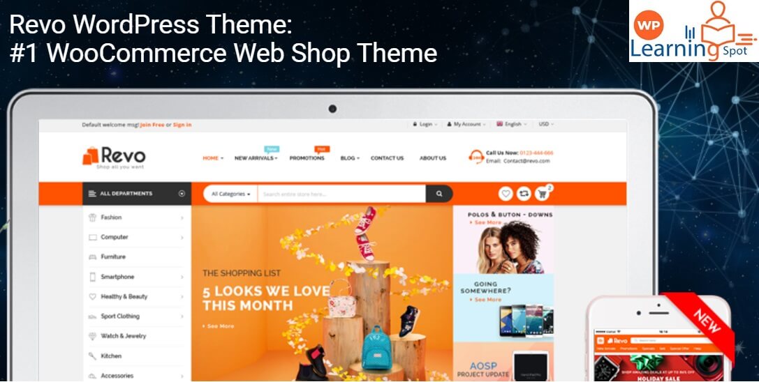 Revo WordPress Theme - 1 WooCommerce Web Shop Theme